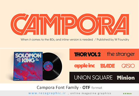 فونت انگلیسی - Campora Font Family 